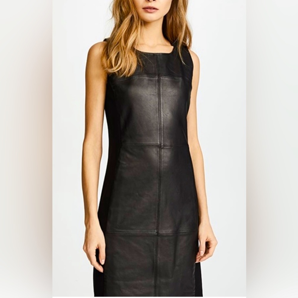 NWOT never worn Mackage Paloma Leather Dress 
Tag size: Small